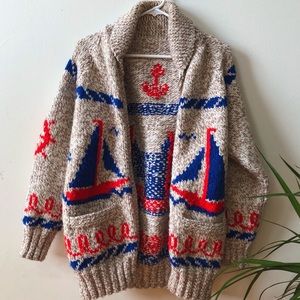 Vintage Knit Sailing Sweater